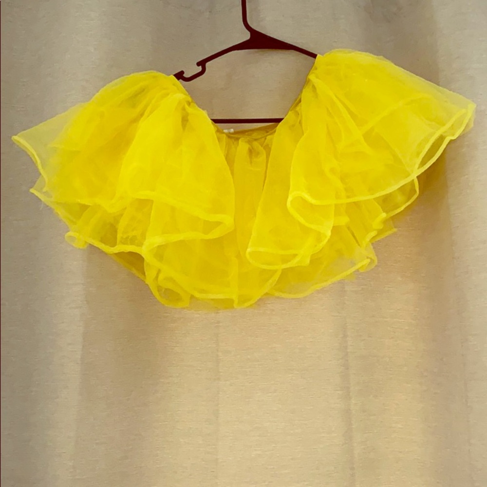 Yellow tutu youth size 10-12